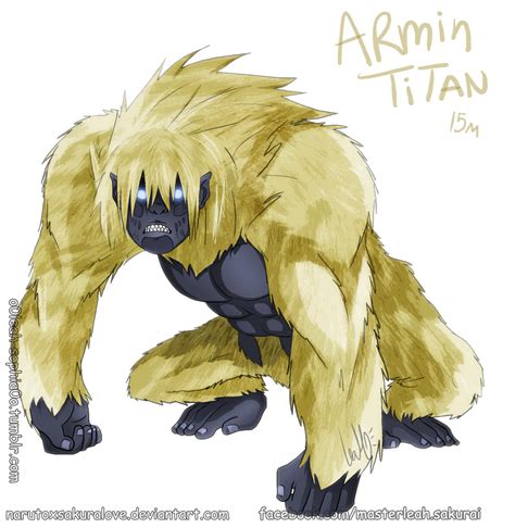 Armin Arlert Titan Form by NarutoXSakuraLOVE on DeviantArt