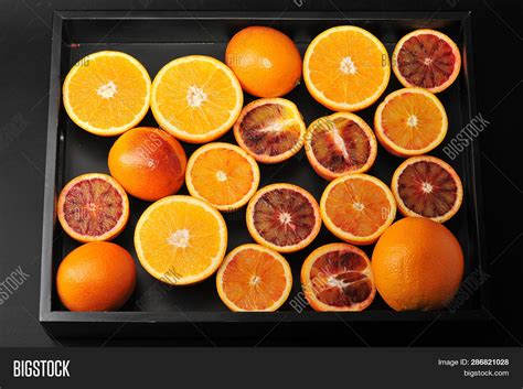 Oranges Whole Cut Half Image And Photo Free Trial Bigstock