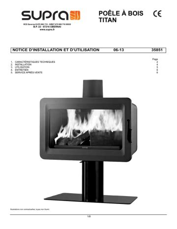 POÊLE À BOIS TITAN NOTICE DINSTALLATION ET DUTILISATION 06 13 Manualzz