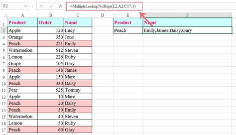 How To Vlookup And Return Multiple Values Without Duplicates In Excel