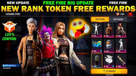 Next Rank Season Free Fire Next Rank Token Rewards Free Fire New