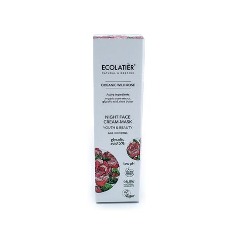 Creme Facial Noturno Rosas 50 Ml Ecolatier Natur Cosmetic