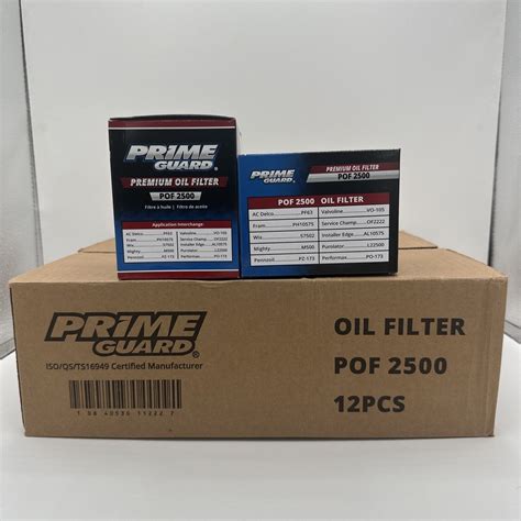 Pof Pack Prime Guard Premium Eng Oil Filter Fram Wix Ac