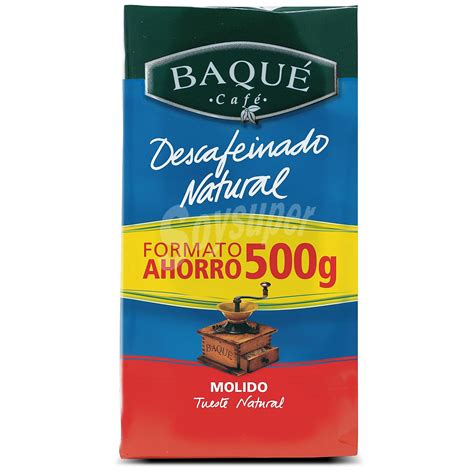 Café Baqué Café molido descafeinado natural Paquete 500 g