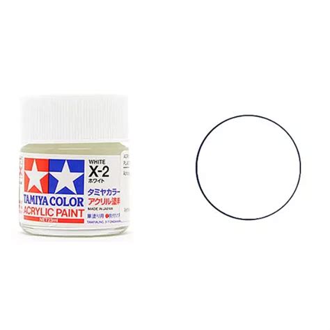 Peinture Acrylique En Pot Blanc Brillant X2 TAMIYA 81502 10 ML