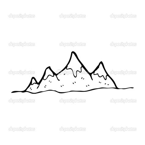 Mountain Outline Sketch at PaintingValley.com | Explore collection of ...