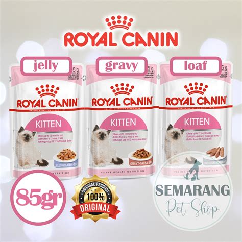 Jual Royal Canin Kitten Loaf Gravy Jelly Gr Pouch Wet Sachet Basah