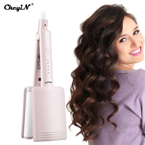 CkeyiN Hair Curler 3 Barrels Ceramic Mermaid Curler For Hair HS510