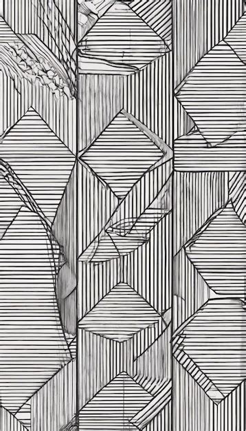 Premium Photo Line Drawings Form A Consecutive Pattern