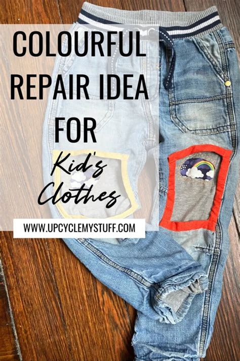 Visible Mending: Reverse Applique Patches for Kid's Jeans