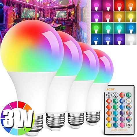 Color Changing Magic Light E Rgb Led Lamp Bulb With Wireless