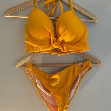 Shade Shore Swim Shade Shore Yellow Bikini Set Poshmark
