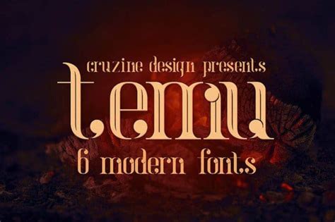 Temu Modern Font Free Download •