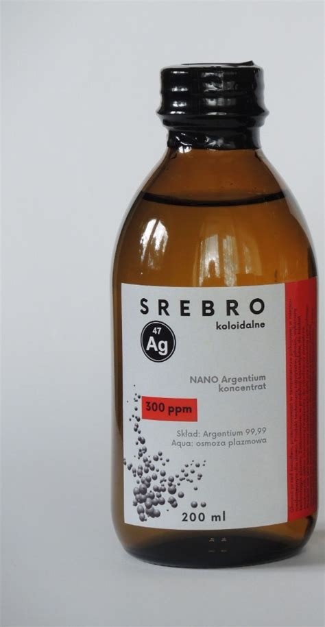 Nano Srebro Koloidalne 300 Ppm Poj 200ml Lublin Kup Teraz Na