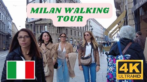 Milan Walking Tour K Uhd Youtube