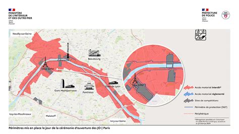 JO 2024 le périmètre de sécurité de la cérémonie douverture dévoilé