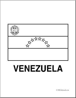 Clip Art Flags Venezuela Coloring Page Abcteach