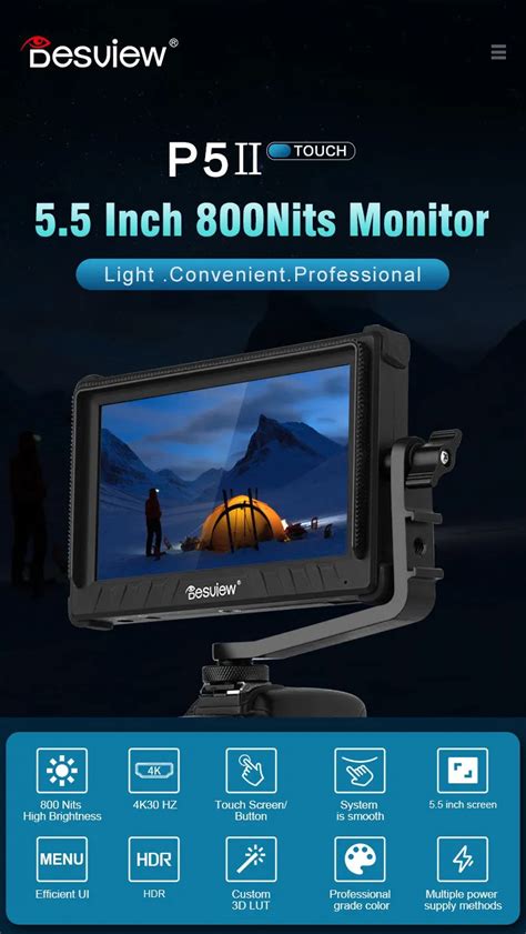 Desview Bestview P5II 5 5 Inch HDR Touchscreen Camera Field Monitor