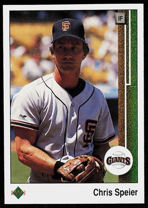 Upper Deck Chris Speier San Francisco Giants Ebay