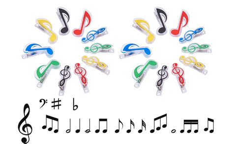 Clip De Note De Musique Liwein Pcs Partitions Pince Papier Pinces