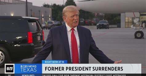 Trump Surrenders At Fulton County Jail In Georgia Election Case Cbs Texas