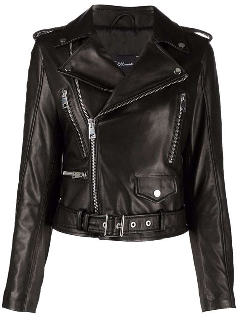 Manokhi Hort Leather Biker Jacket Editorialist