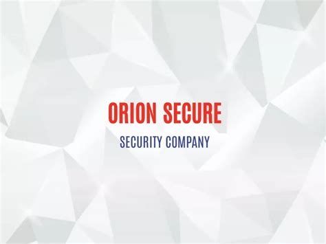 Ppt Best Security Company In Delhi India Orion Secure Powerpoint