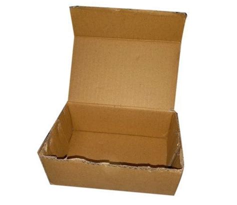 Paper 3 Ply Small Square Shape Brown Color Corrugated Packaging Box At