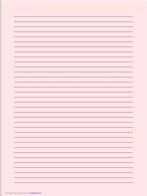 Microsoft Word Lined Paper Template Download Hgshark