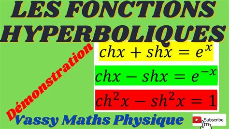 Ntroduire 90 Imagen Formule Cosinus Hyperbolique Fr Thptnganamst Edu Vn