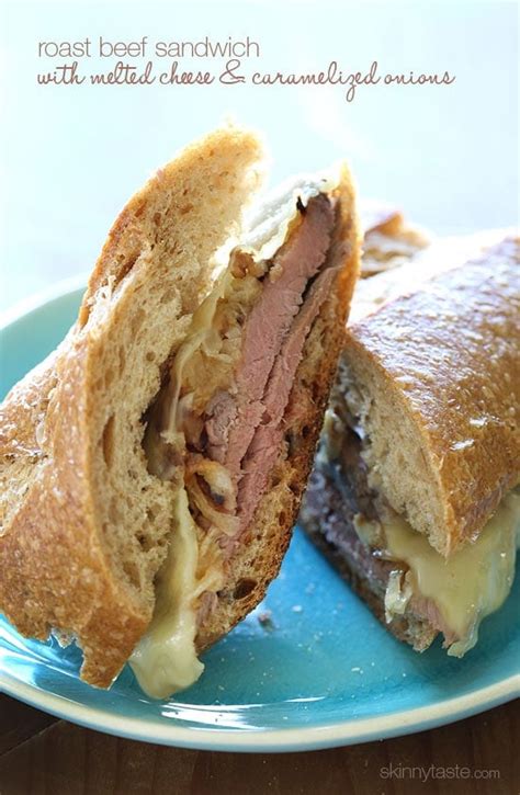 Roast Beef Sandwich with Melted Swiss & Onions