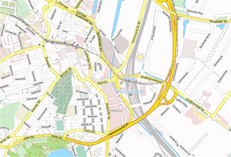 Hamburg Harburg Stadtplan Mit Luftansicht Und Unterk Nften Von Hamburg