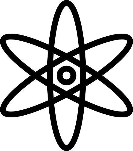 Svg Physics Atom Stylized Nucleus Free Svg Image Icon Svg Silh