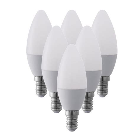 6 Lampadine Led E14 Oliva Opaco Luce Naturale 5 5w 470lm Equiv 40