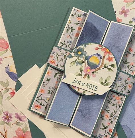 Very Special Fun Fold Card With Stunning Flight And Airy Designer Series Paper Dsp