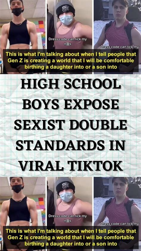 High School Boys Expose Sexist Double Standards In Viral Tiktok Artofit