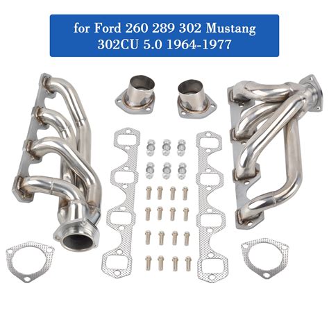 Stainless Steel Shorty Manifold Headers For 1964 1977 Ford 260 289 302