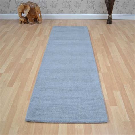 Brighton Plain Grey Wool Hallway Runners Free Uk Delivery The Rug