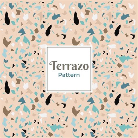 Premium Vector | Terrazzo decorative pattern for tiles