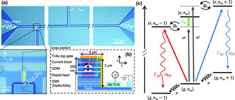 A Optical Microscope Images Of The Transducer System And An Enlarged