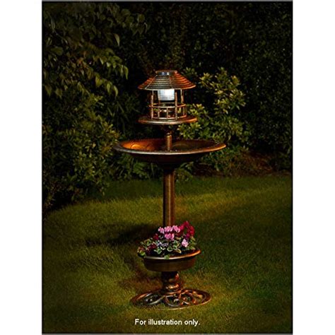 Buy New 3 In 1 Bird Bath With Solar Light And Er Garden Summer Birds