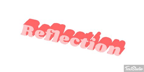 Reflection Word Animated  Logo Designs