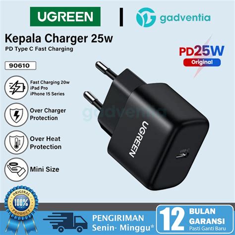 Jual Ugreen Kepala Adaptor Charger Mfi Untuk Iphone Type