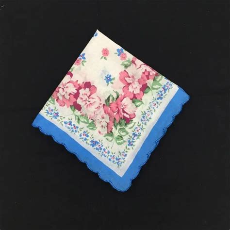 Buy New Vintage Style Floral Handkerchiefs Mixed Lot Pretty Ladies Cotton