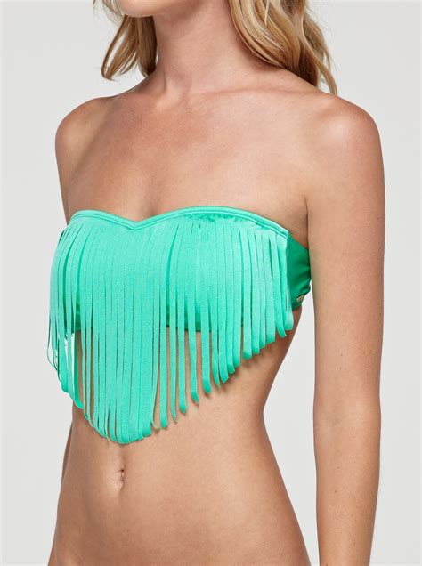 Evening Twilight Fringe Bandeau Bikini Top ARJX300138 Roxy