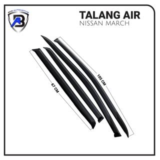 Jual Talang Air Pintu Mobil Nissan March Tahun Model Slim