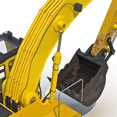 Tracked Excavator Komatsu 3D 모델 3D 모델 119 ma max c4d obj 3ds