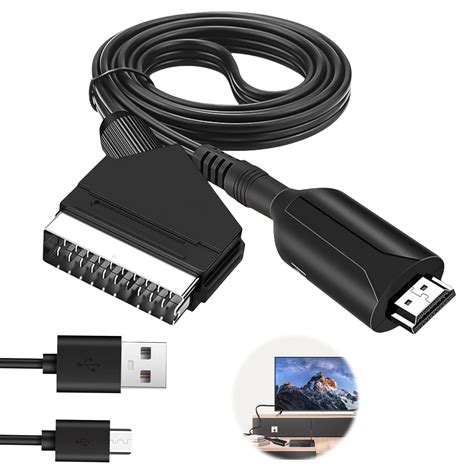 Yoyiag C Ble P Ritel Vers Hdmi Adaptateur P Ritel Vers Hdmi Tout En