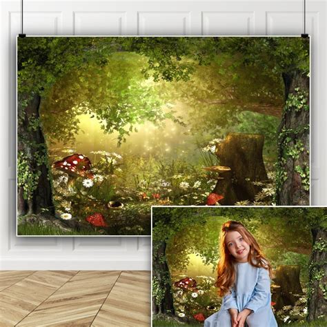 Amazon XMJJKUF 10x6 5ft Polyester Spring Backdrop Fairy Enchanted