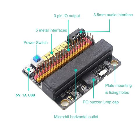 Robotbit Iobit V20 Microbit Expansion Board Darkoct02